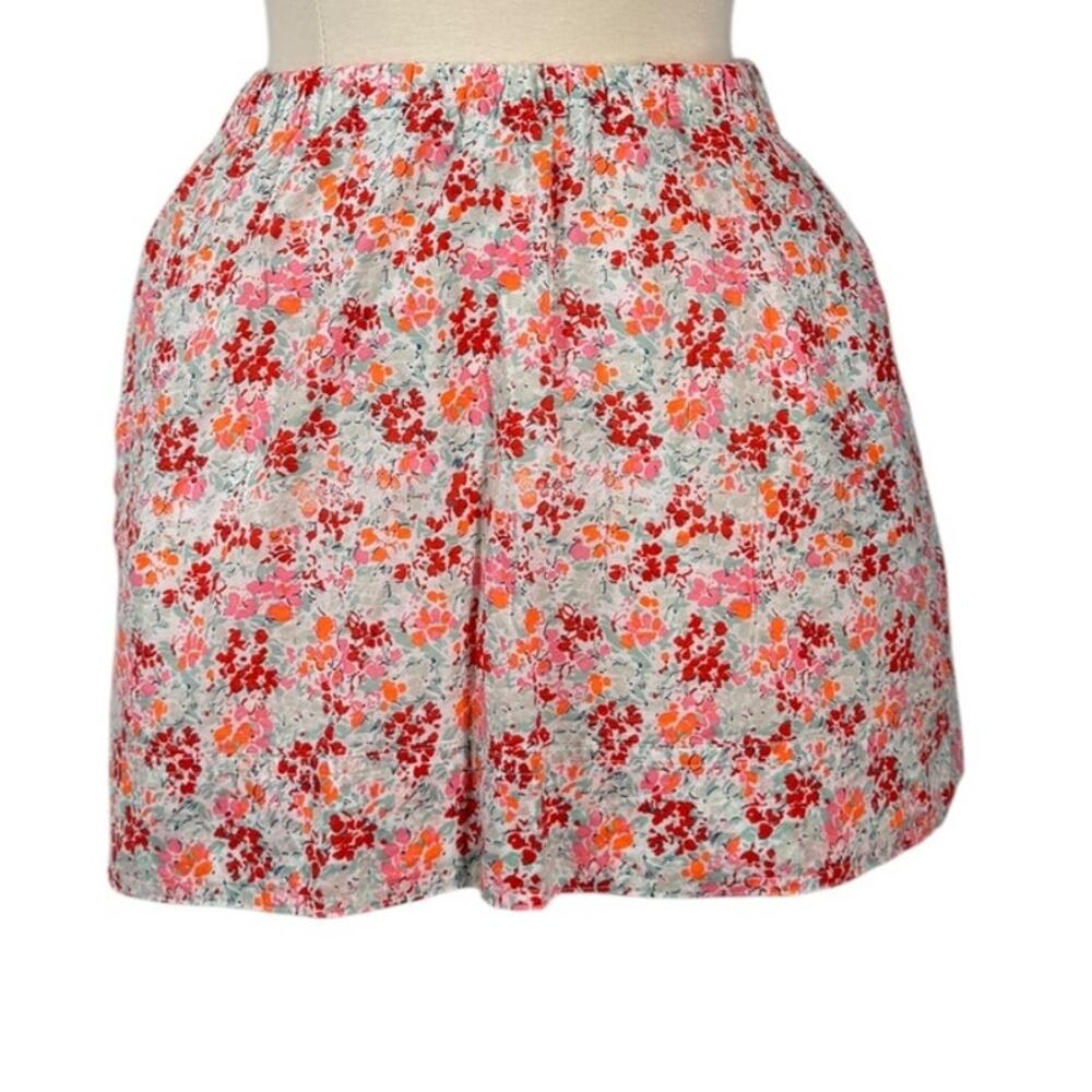 J.CREW Floral Print Cotton Mini Skirt SZ XS